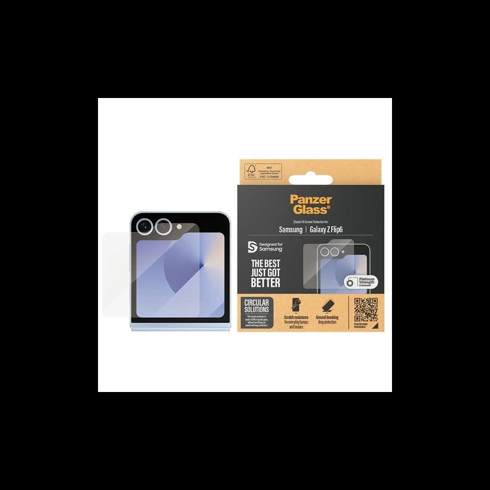 Sticlă securizată PanzerGlass Classic Fit Samsung Galaxy Z Flip 6 / 7 FE Protecție pentru ecran - 1
