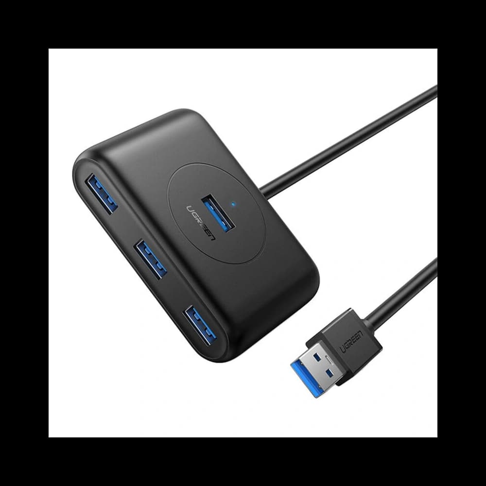 UGREEN CR113 USB-A / 4xUSB-A 3.0 5Gbps 1m adapter black - 2