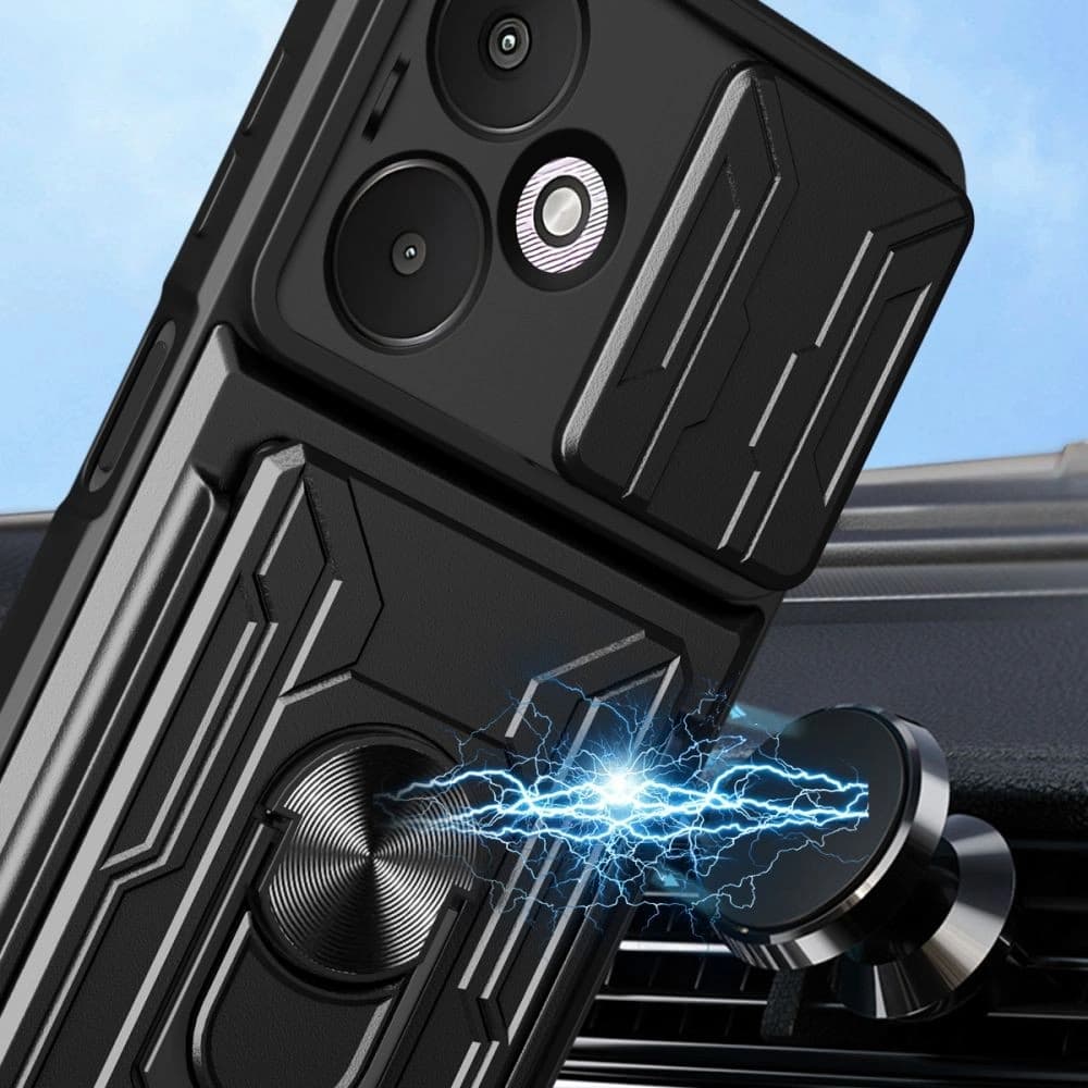 Case Tech-Protect CamShield Pro Xiaomi Redmi 13C 5G Schwarz - 5