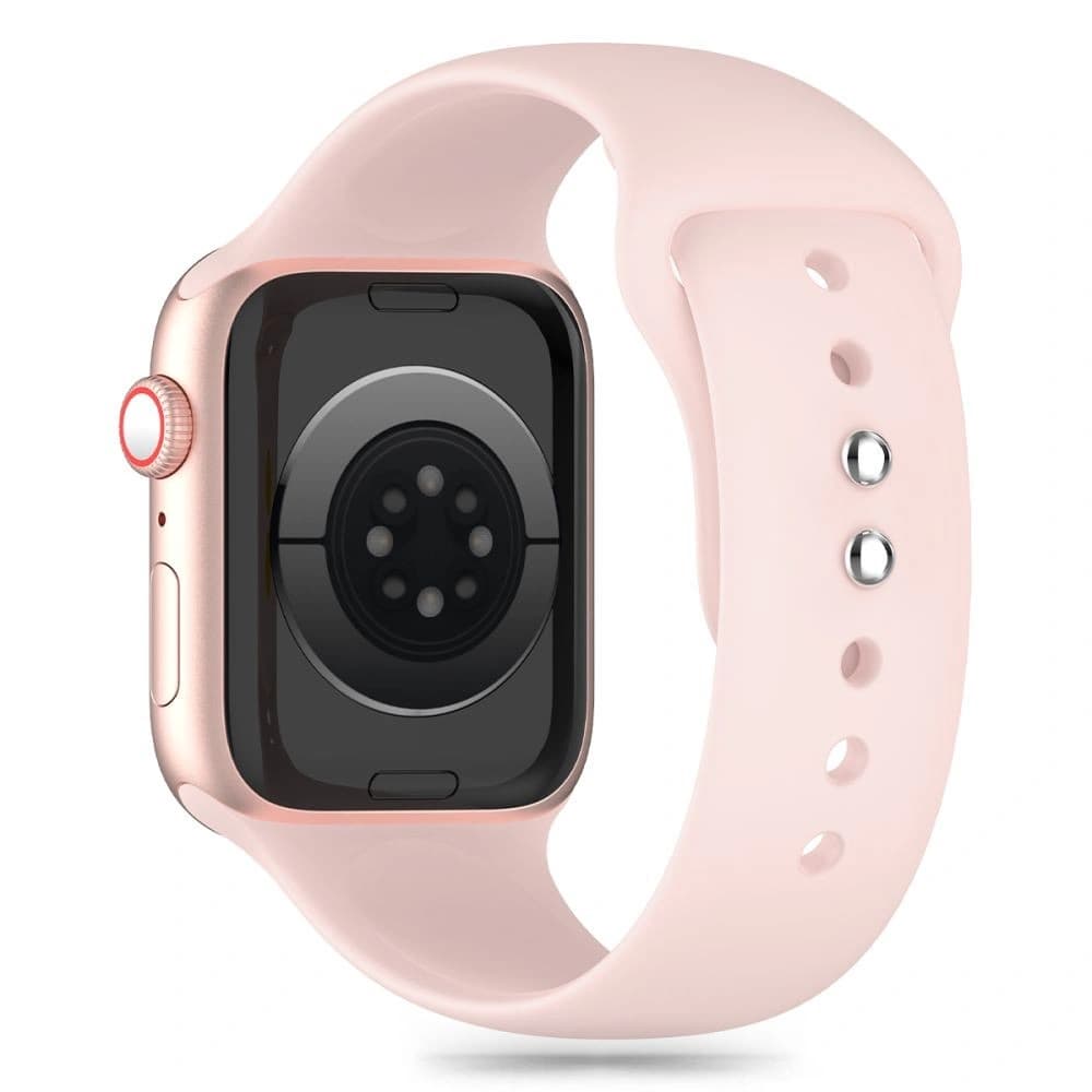 Pasek Tech-Protect szilikon Apple Watch 4/5/6/7/8/9/SE/10 38/40/41/42mm világos rózsaszín - 2