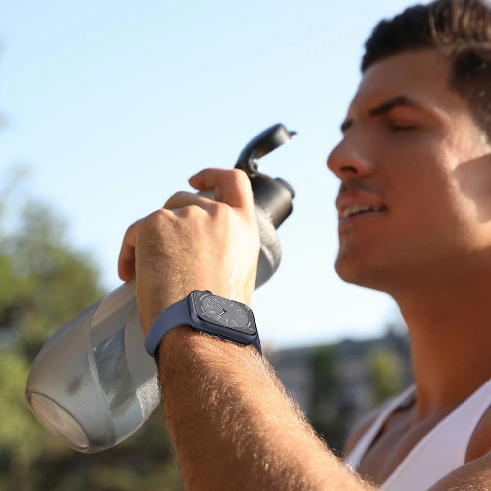 Pasek Tech-Protect szilikon Apple Watch 4/5/6/7/8/9/SE/10 38/40/41/42mm világos rózsaszín - 3