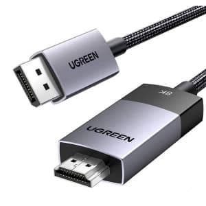 UGREEN DP115 DisplayPort / HDMI 8K60Hz cable, 2m black