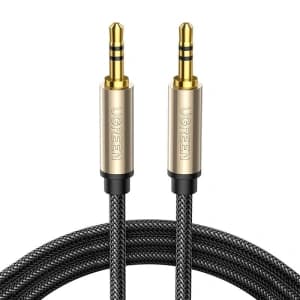 UGREEN AV125 AUX mini jack 3.5mm gold-plated cable, 3m (grey)
