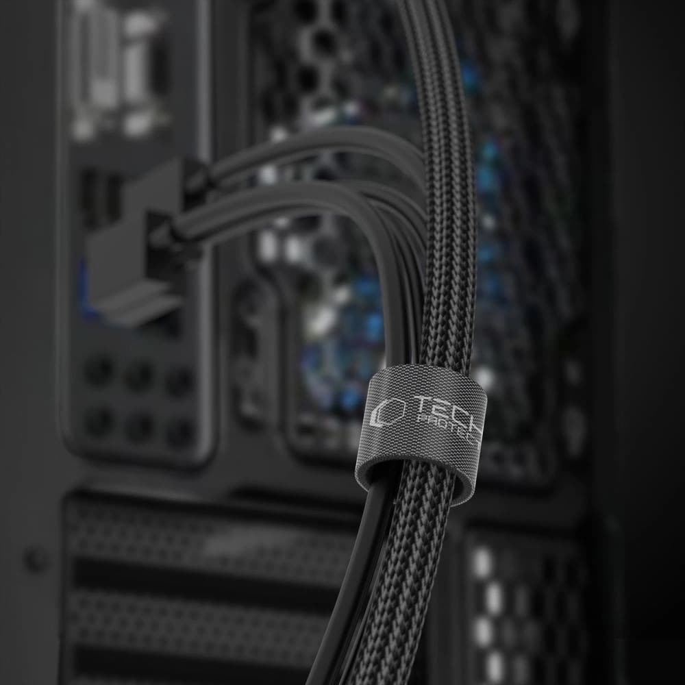 Kabelorganizer Tech-Protect Velcro Kabelorganizer 300cm Schwarz - 3