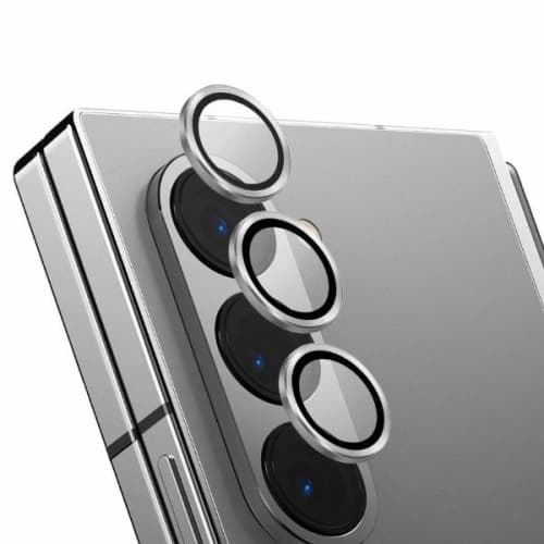 Sticlă pentru obiectivul aparatului UNIQ Optix Aluminium Camera Lens Protector Samsung Galaxy Z Fold6 shimmer white
