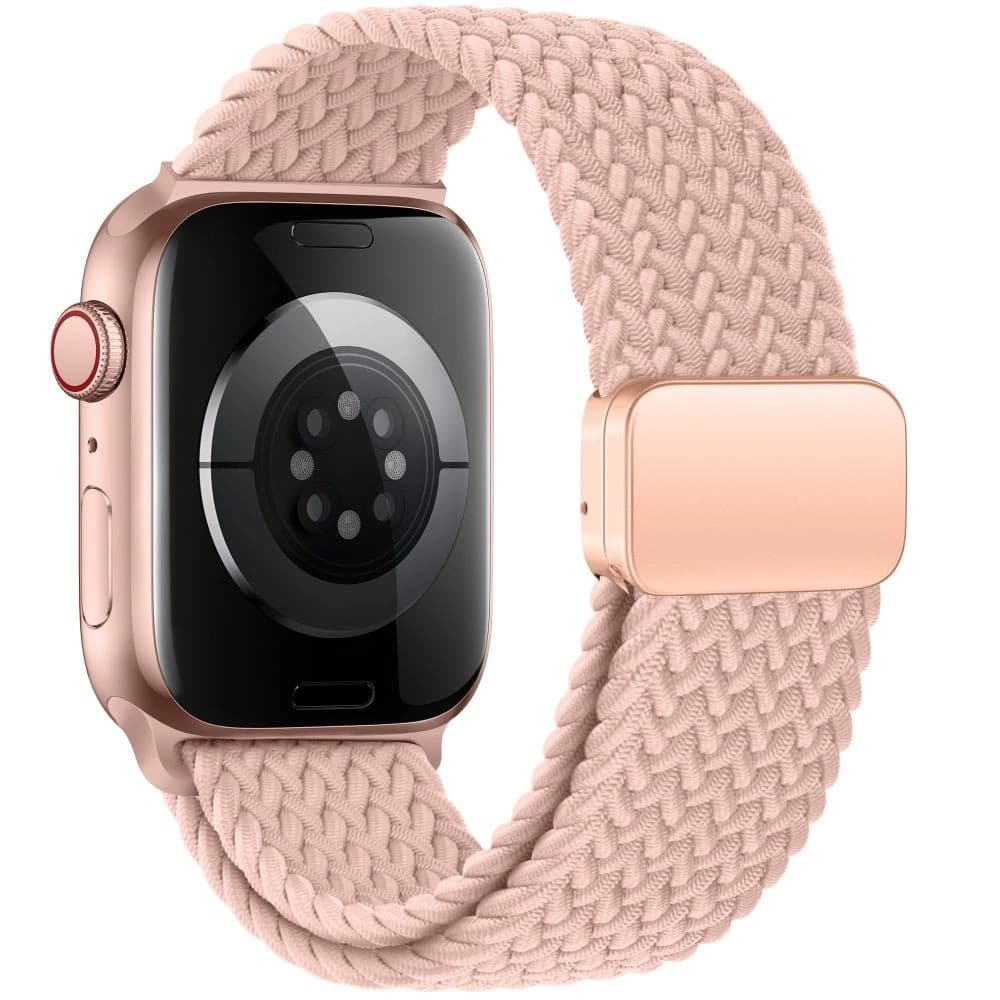 Pasek Tech-Protect Nylonmag Apple Watch 4/5/6/7/8/9/SE/Ultra 1/2 42/44/45/49mm Poros Rózsaszín - 2