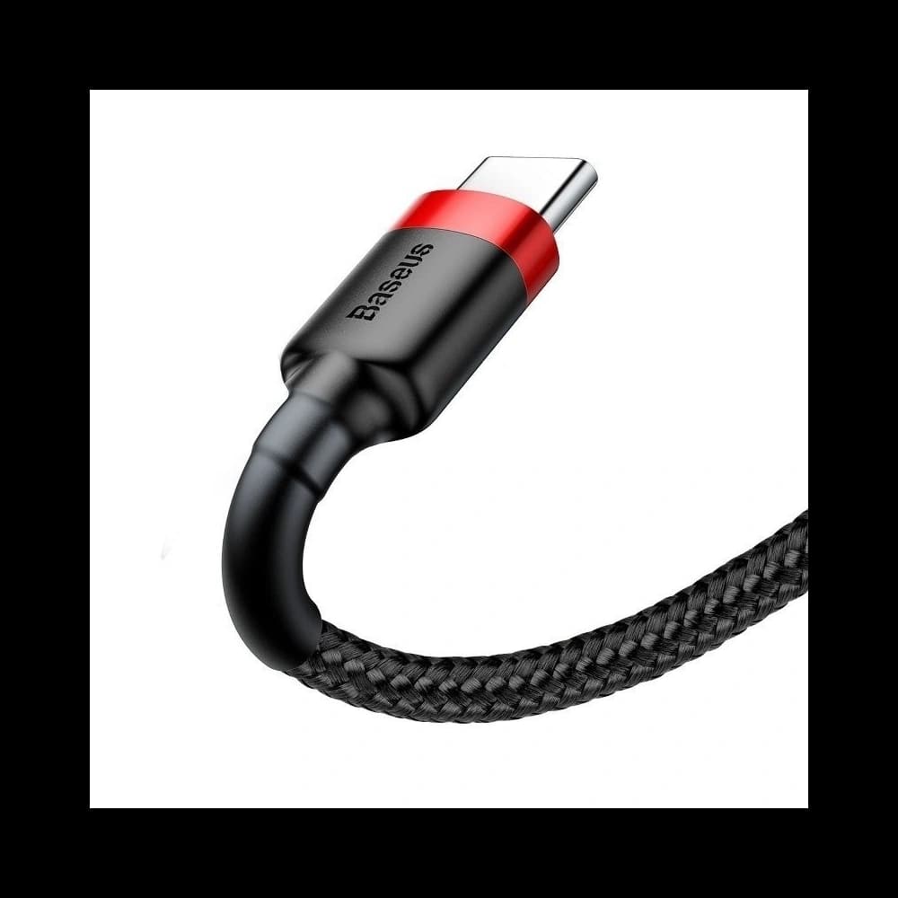 Cable USB-C Baseus Cafule 2A 3m Red&Black - 5