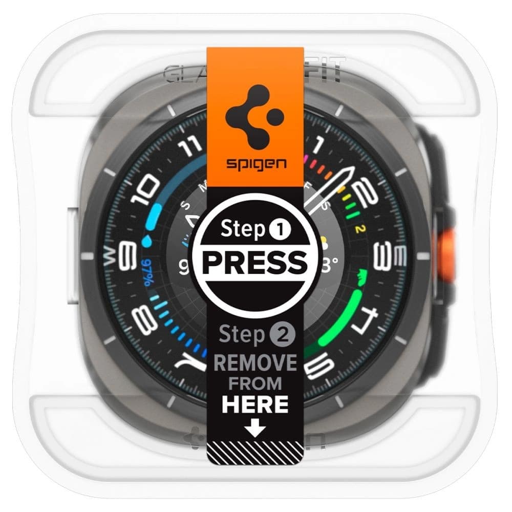 Tvrdé sklo Spigen GLAS.tR ez Fit Galaxy Watch Ultra 47mm Clear [2 PACK] - 2