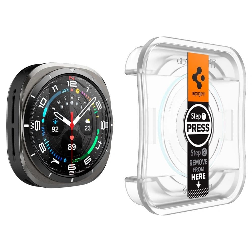 Tvrdé sklo Spigen GLAS.tR ez Fit Galaxy Watch Ultra 47mm Clear [2 PACK] - 3