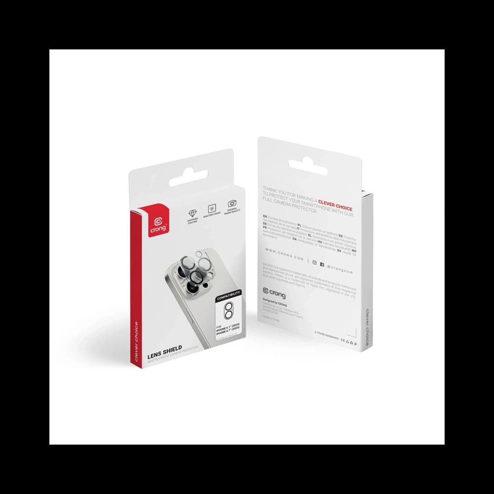 Crong Lens Shield Apple iPhone 16 / 16 Plus camera lens glass - 5
