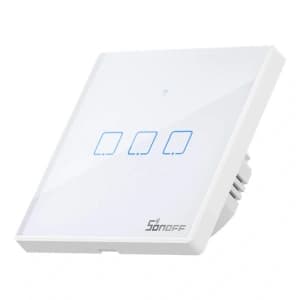 Touch Lichtschalter WiFi + RF 433 Sonoff T2 EU TX (3-Kanal) neue Version