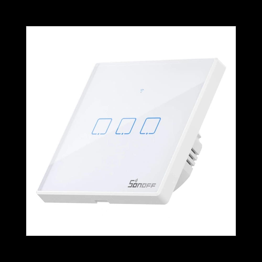 Touch light switch WiFi + RF 433 Sonoff T2 EU TX (3 channel) new version - 1
