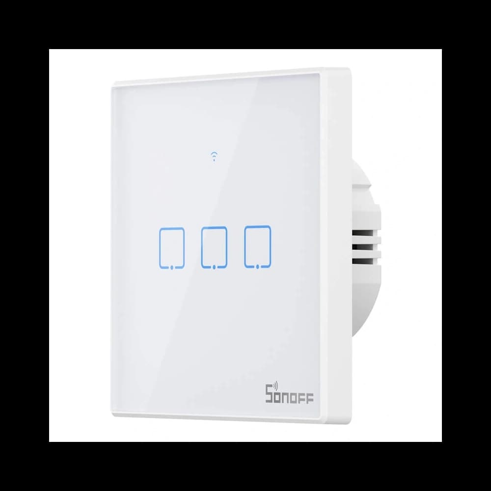Touch light switch WiFi + RF 433 Sonoff T2 EU TX (3 channel) new version - 2