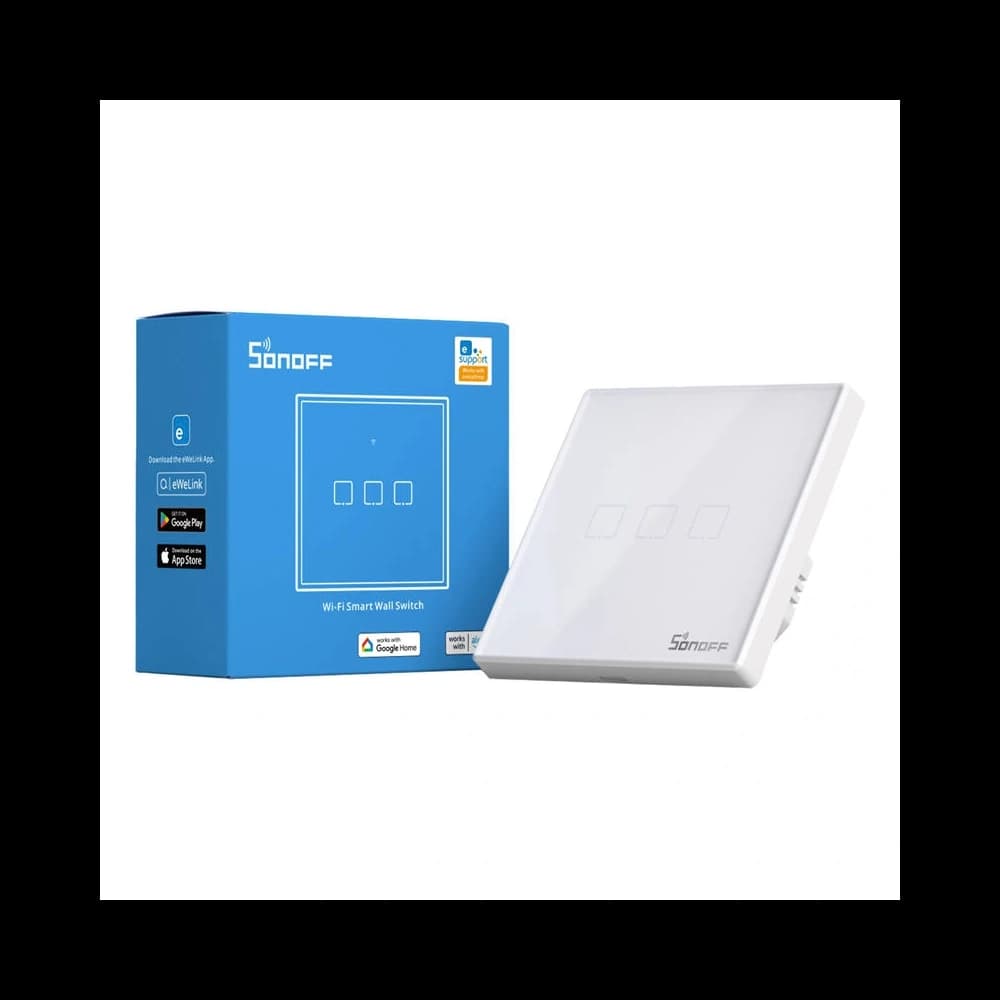 Touch light switch WiFi + RF 433 Sonoff T2 EU TX (3 channel) new version - 4