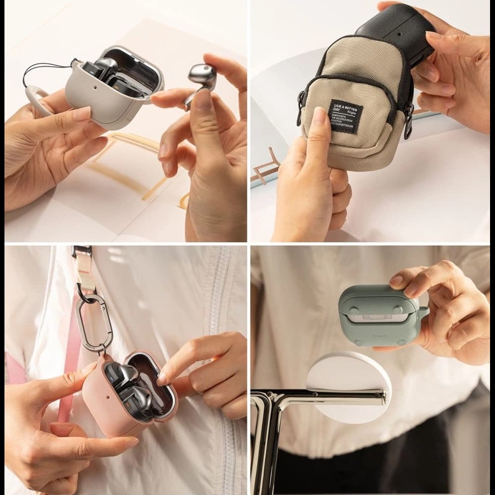 Etui Ringke Onyx Magnetic MagSafe Samsung Galaxy Buds 3 / 3 Pro Black - 7