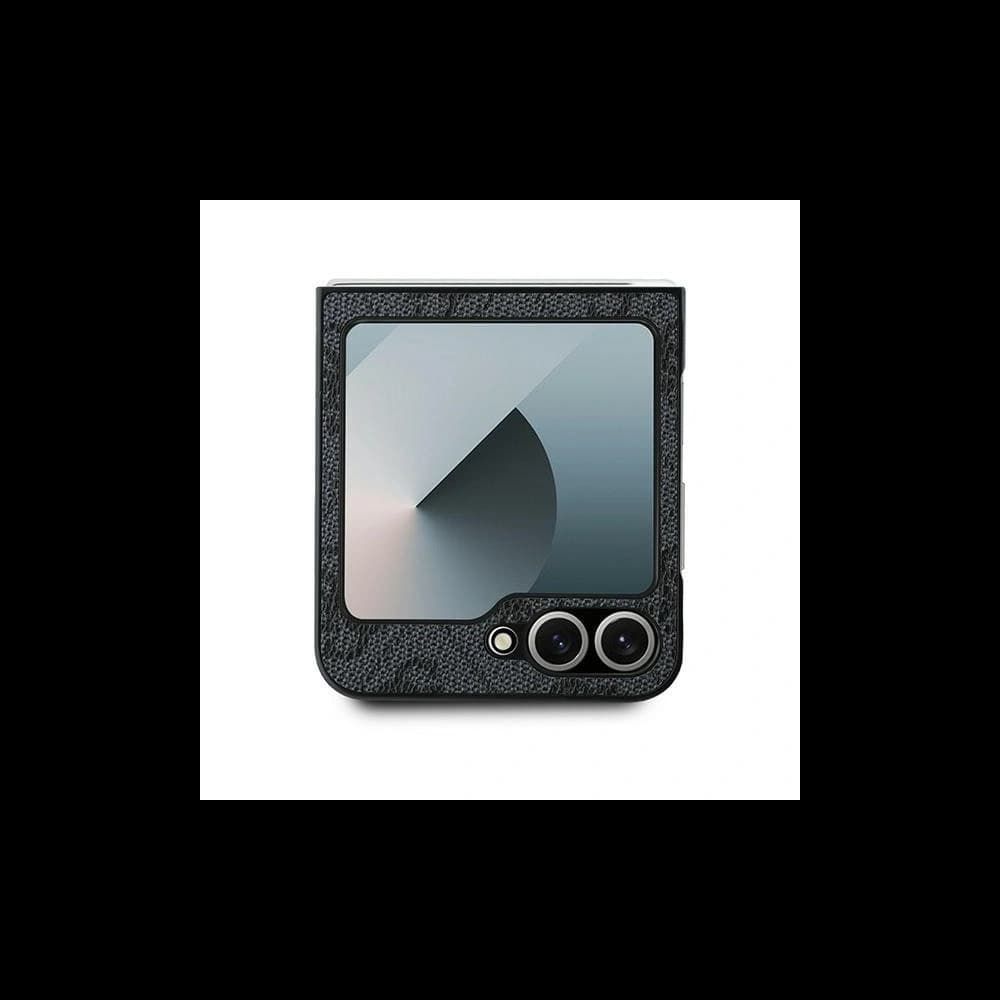 Etui Guess GUHCZF64GMGGR Samsung Galaxy Z Flip 6 / 7 FE bőr 4G fém logó fekete/black - 3
