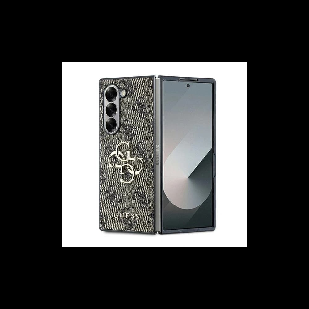 Etui Guess GUHCZFD64GMGBR Samsung Galaxy Z Fold6 Leather 4G Metal Logo hnědá - 1