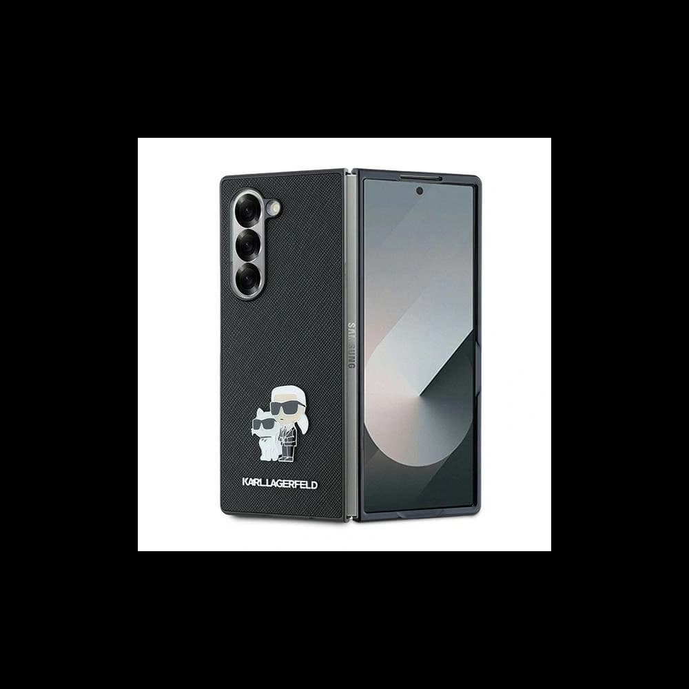 Case Karl Lagerfeld KLHCZFD6SAPKCNPK Samsung Galaxy Z Fold6 Saffiano Metal Pin black - 1