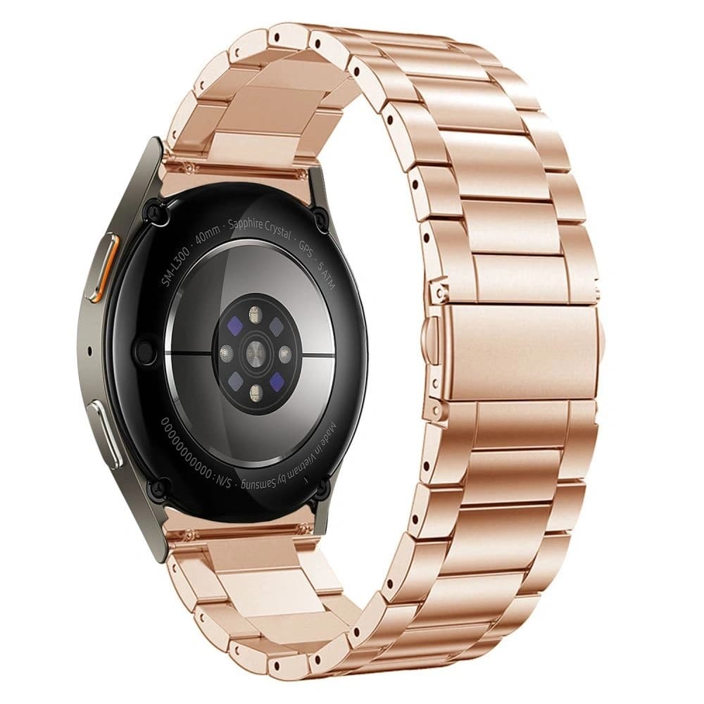 Pásek Tech-Protect Stainless Samsung Galaxy Watch 4 / 5 / 5 Pro / 6 / 7 / FE Blush Gold - 2