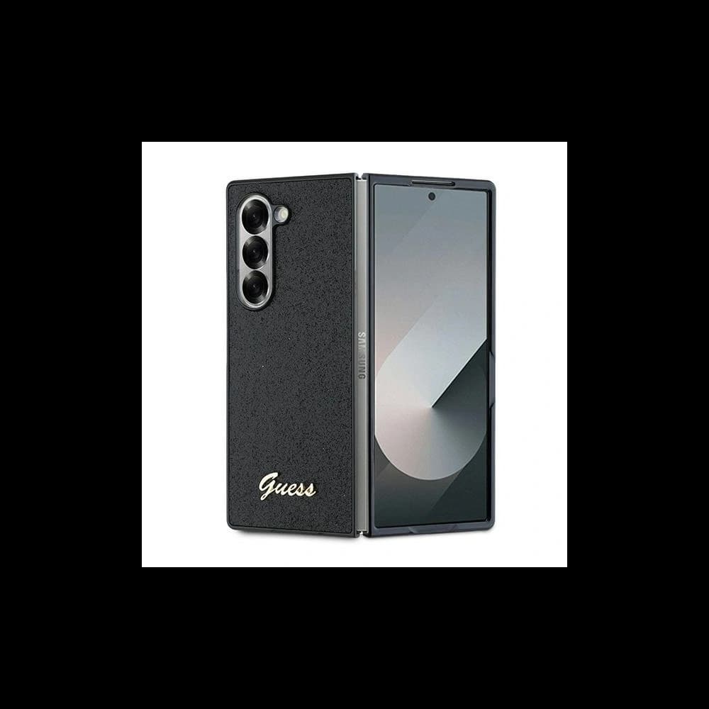 Etui Guess GUHCZFD6HGGSHK Samsung Galaxy Z Fold6 4G Glitter Script fekete - 1