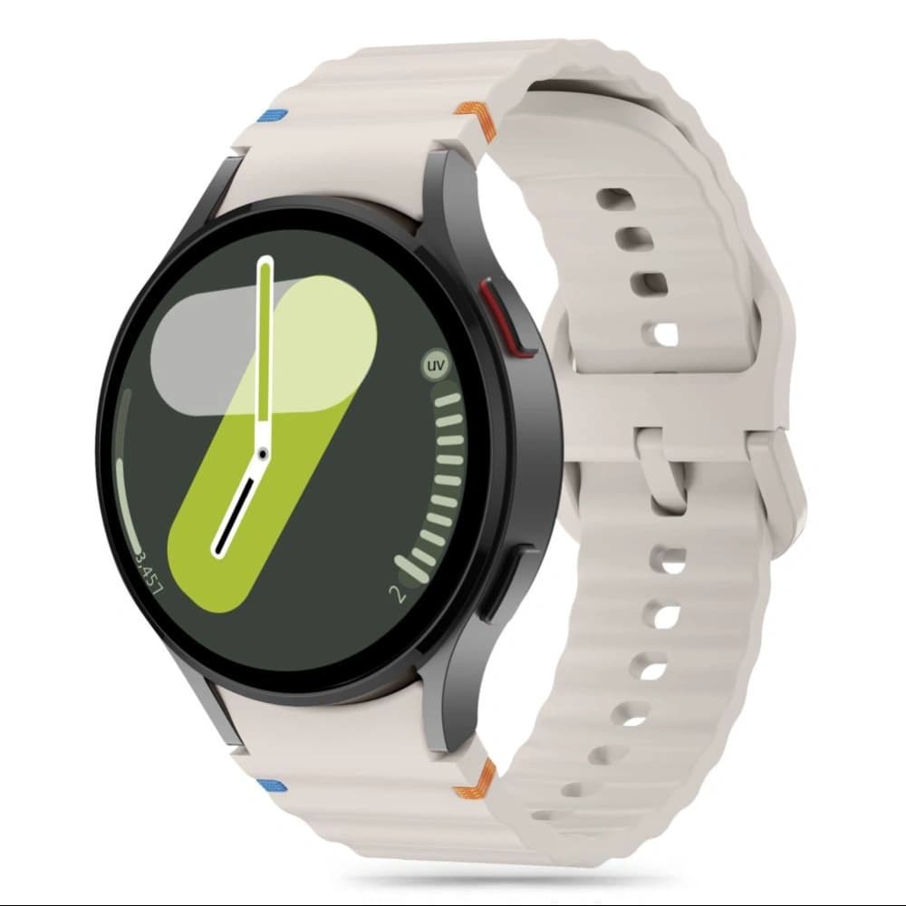 Pásek Tech-Protect Silicone Sport Samsung Galaxy Watch 4/5/5 Pro/6/7/FE Starlight - 1