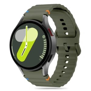 Tech-Protect Silicone Sport Strap Samsung Galaxy Watch 4/5/5 Pro/6/7/FE Army Green