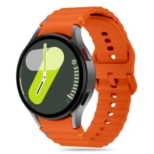 Tech-Protect Silicone Sport Strap for Samsung Galaxy Watch 4/5/5 Pro/6/7/FE Orange