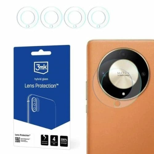 Hybridní sklo na objektiv fotoaparátu 3MK Lens Protect Honor Magic6 Lite 5G [4 PACK]