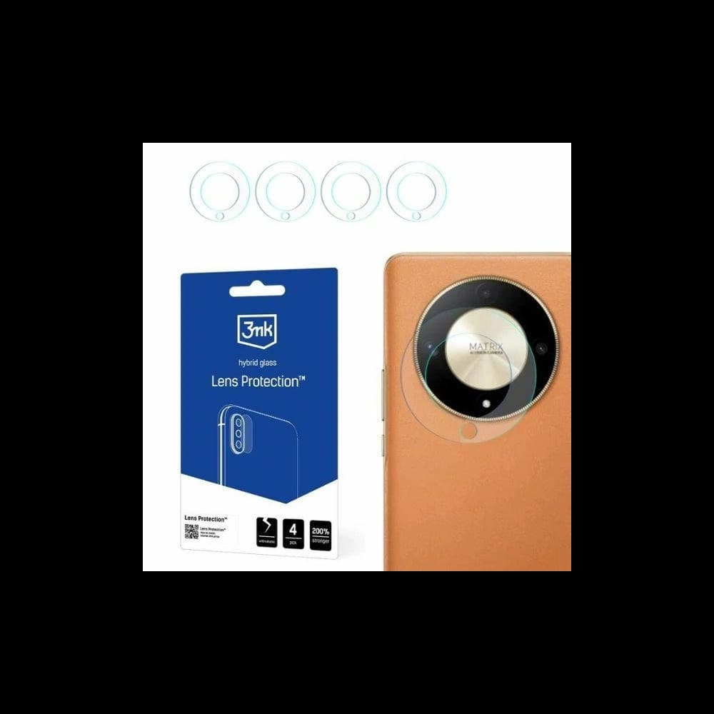 Hybriertes Glas für die Kameraobjektiv 3MK Lens Protect Honor Magic6 Lite 5G [4 PACK] - 1