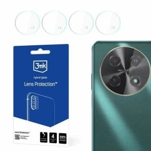Hybridglas für die Kameraobjektiv 3MK Lens Protect Huawei Nova 12i [4 PACK]