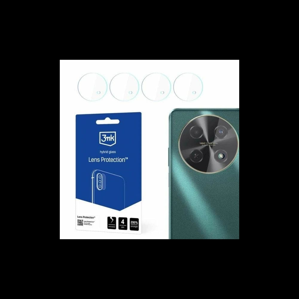 Hybridglas für die Kameraobjektiv 3MK Lens Protect Huawei Nova 12i [4 PACK] - 1