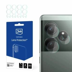 Hybridglas für die Kameraobjektiv 3MK Lens Protect Realme GT 6T [4 PACK]