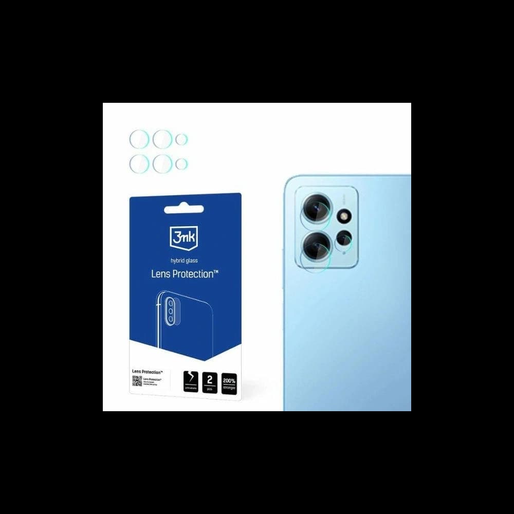 Hybrid glass for the camera lens 3MK Lens Protect Xiaomi Redmi Note 12 4G [4 PACK] - 1