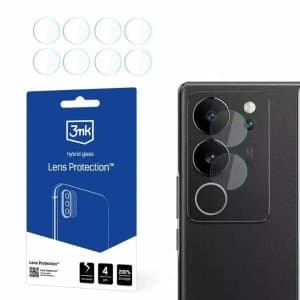 Hybridglas für die Kameraobjektiv 3MK Lens Protect Vivo V29 5G [4 PACK]