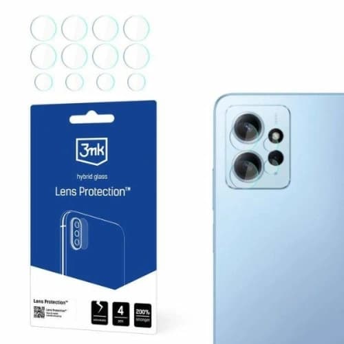 Hybriční sklo na objektiv fotoaparátu 3MK Lens Protect Xiaomi Redmi 12 [4 PACK]