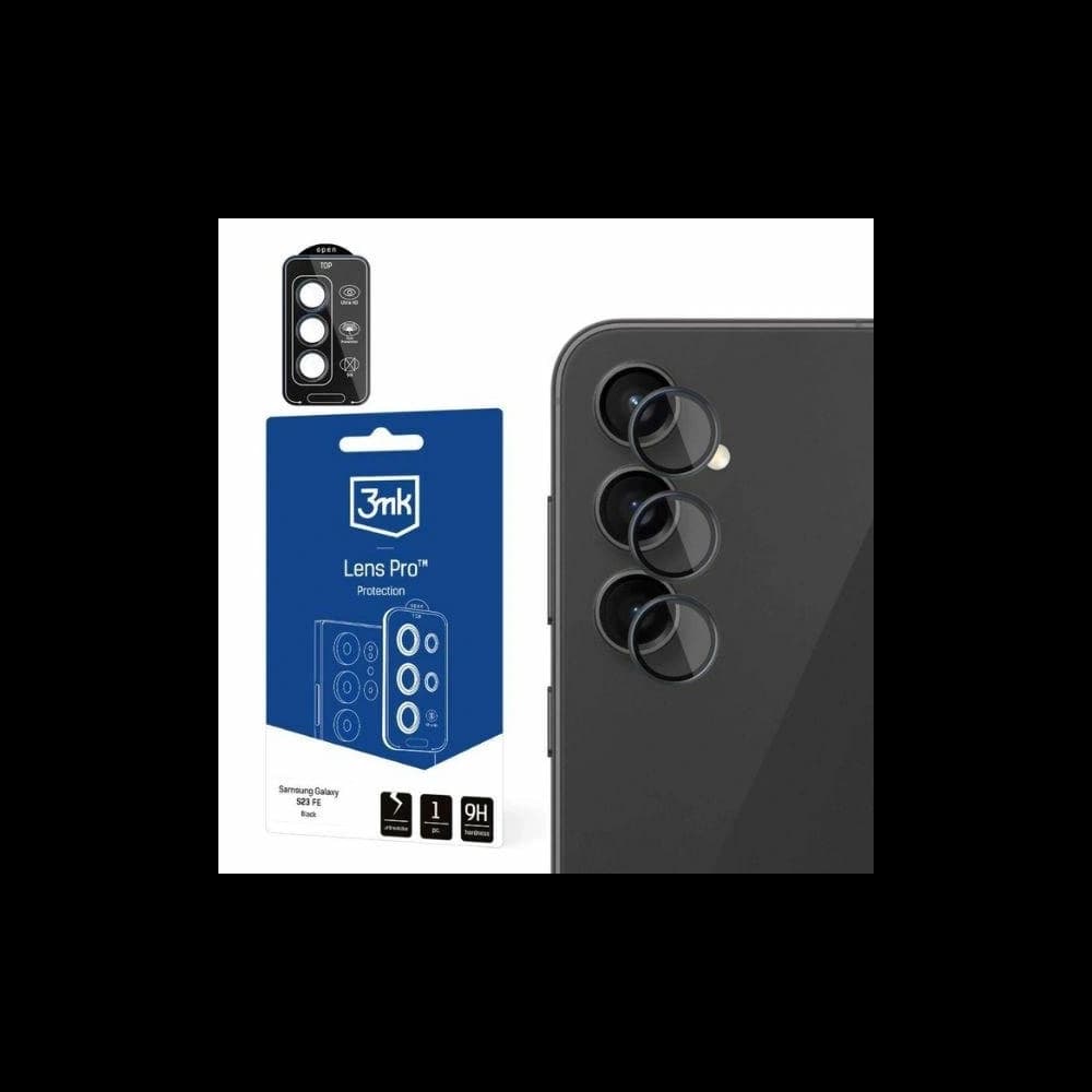 Hybridglas für die Kameraobjektiv 3MK Lens Protection Pro Samsung Galaxy S23 FE schwarz - 1