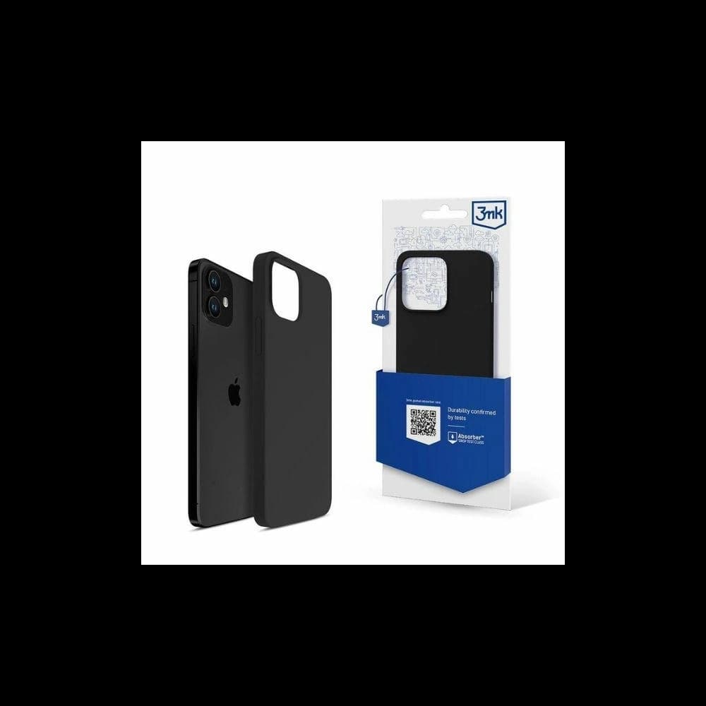 Case 3MK Silikonhülle für Apple iPhone 12 Mini schwarz - 1