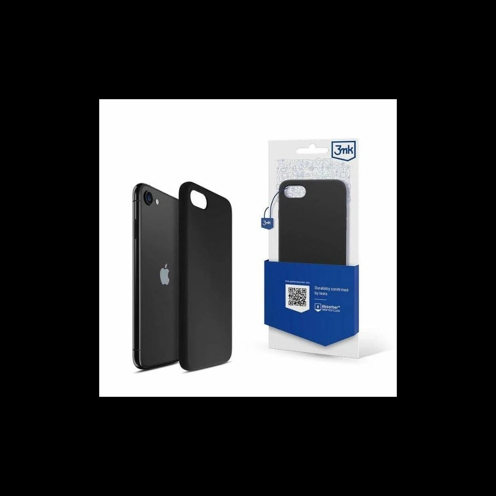 Etui 3MK Silicone Case Apple iPhone 7/8/SE 2020/2022 czarny - 1