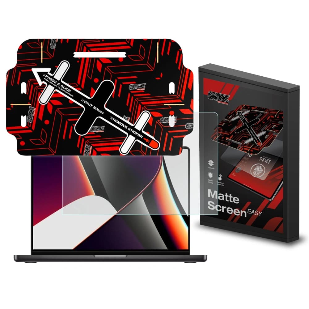Matt fólia GrizzGlass MatteScreen Easy Apple MacBook Pro 16" (M1/M2/M3/M4/M5) 2021-2026 - 1