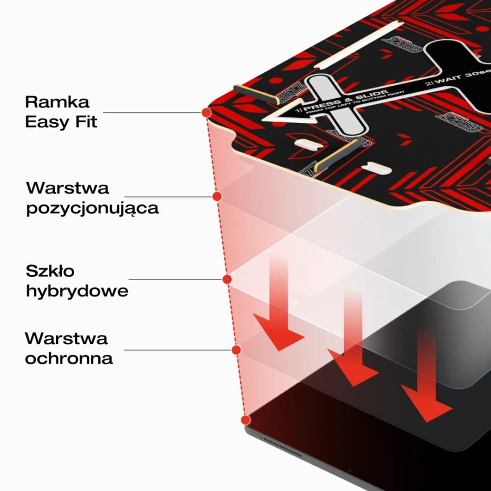 Matt GrizzGlass MatteScreen Easy fólia Samsung Galaxy Tab S9+ Plus / S10+ Plus-hoz - 8