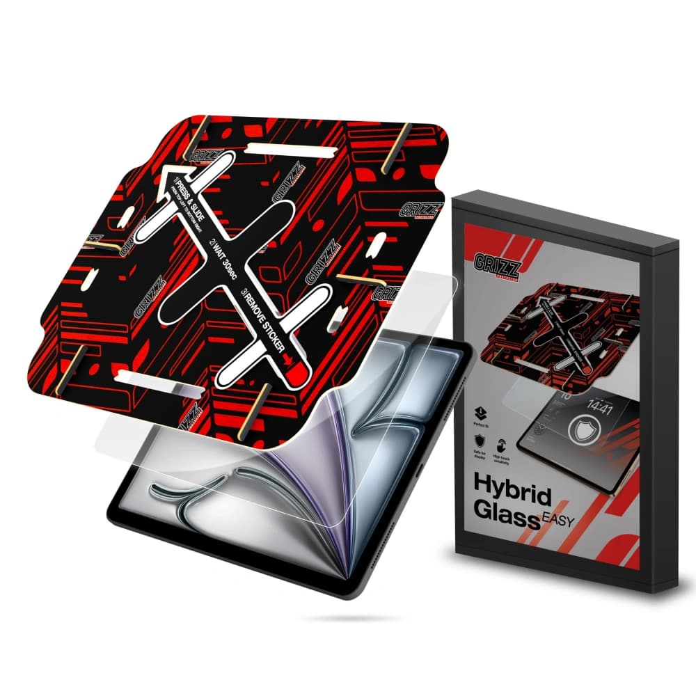 Hybridní sklo GrizzGlass HybridGlass Easy pro Apple iPad Air 5. generace 10,9" - 1
