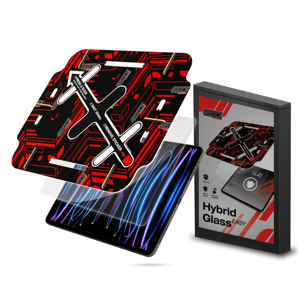 Hybridglas GrizzGlass HybridGlass Easy für Apple iPad Pro 6. Generation 12,9" - 1