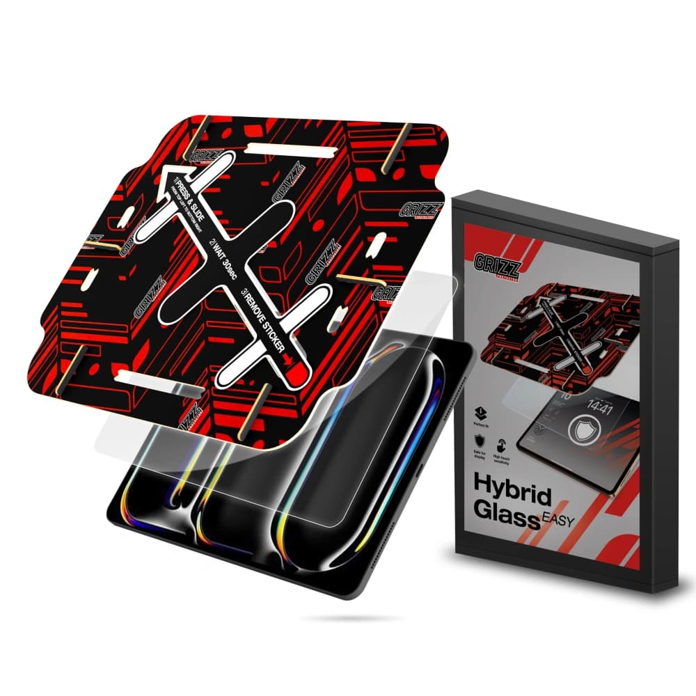 Hibrid üveg GrizzGlass HybridGlass Easy az Apple iPad Pro 7th 13"-hoz - 1