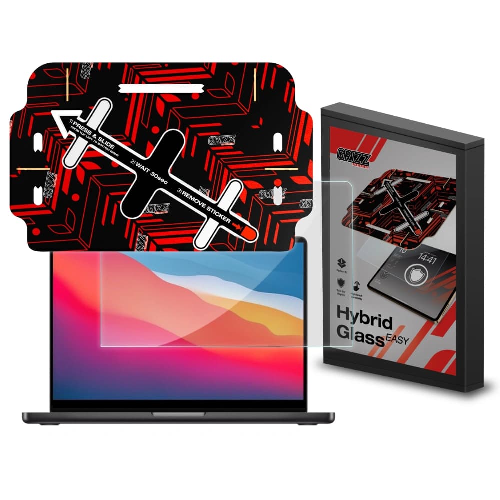 Hibrid üveg GrizzGlass HybridGlass Easy Apple MacBook Air 13" 2020-hoz - 1