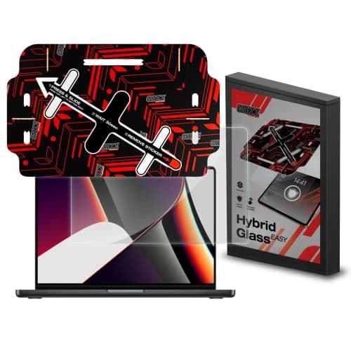Hybridglas GrizzGlass HybridGlass Easy für Apple MacBook Pro 14" 2021-2025 (M1/M2/M3/M4/M5)