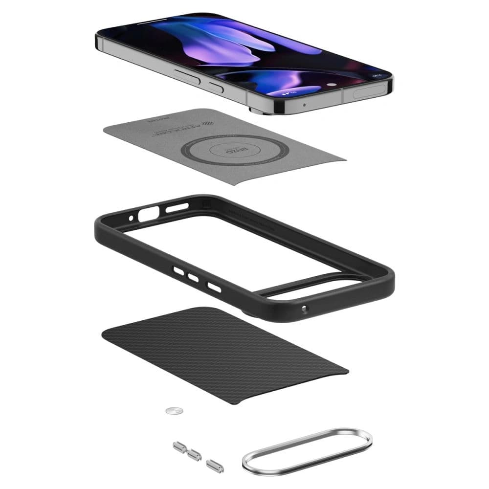Spigen Enzo Aramid Case for Google Pixel 9 Pro XL Matte Black - 9