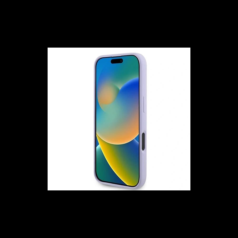 Fall Karl Lagerfeld KLHMP16MSCMKCRHU Apple iPhone 16 Plus Hardcase Silikon Karl&Choupette Köpfe Ring MagSafe lila - 5