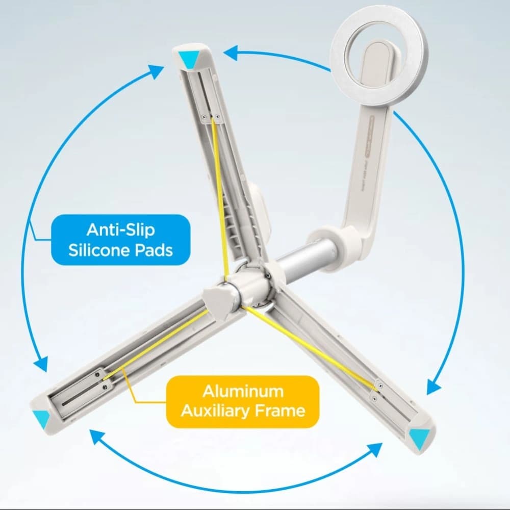 Spigen S571W MagSafe Bluetooth selfie tyč a stativ Dune Beige - 11