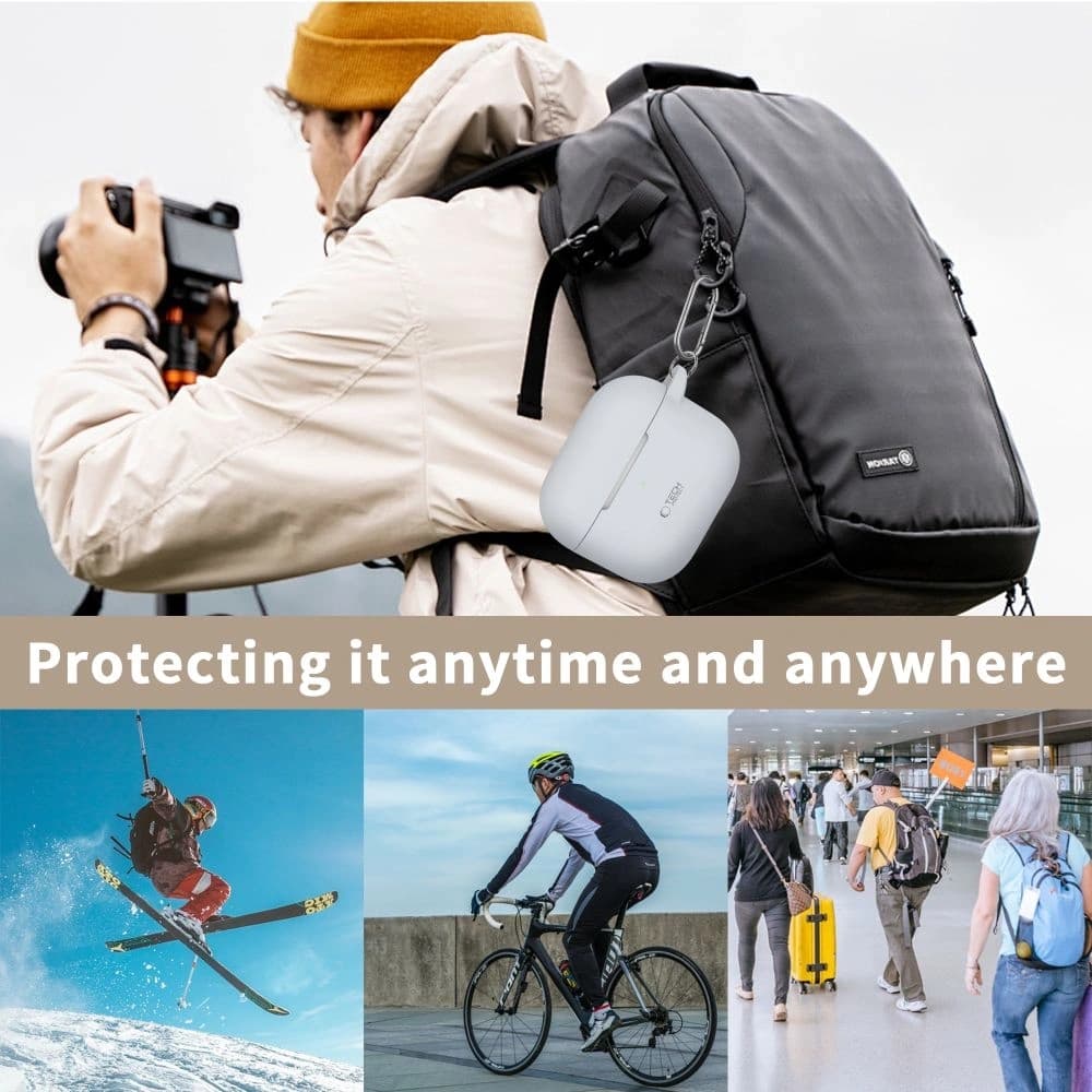 Tech-Protect Silikon-Haken für Apple Airpods 3 Caffe Latte - 5