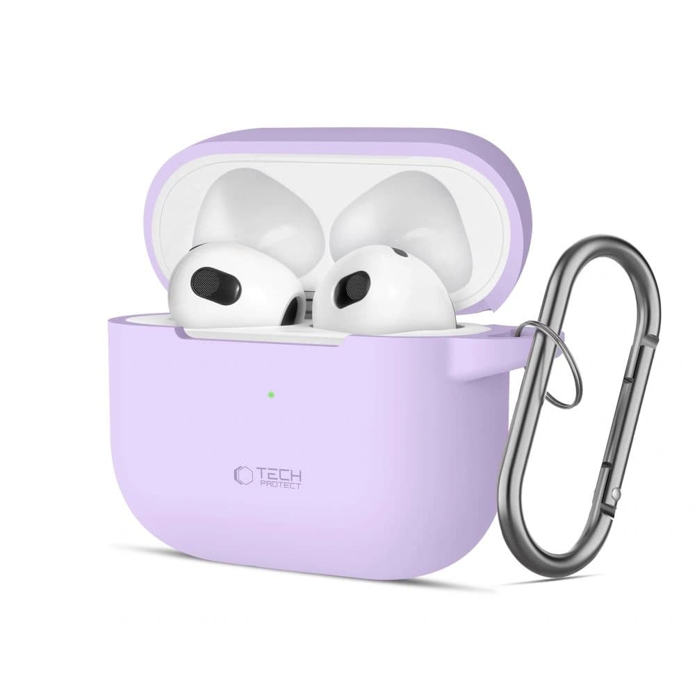 Tech-Protect Silikon-Haken für Apple Airpods 3 Lavendel - 1
